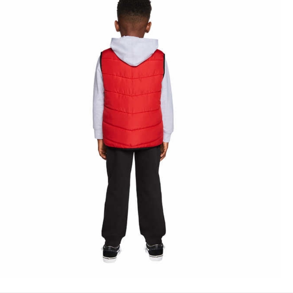 New! Spyder boys Kids' 3-piece Vest Set Full zipper jogger long sleeve shirt NWT - Picture 2 of 5